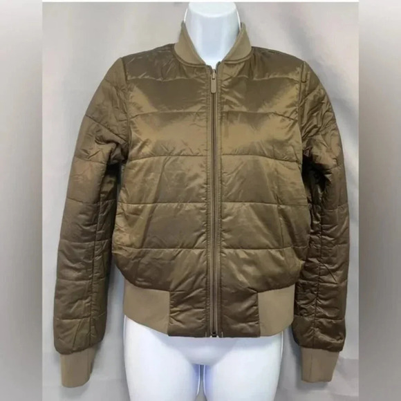 Lululemon Non-Stop Reversible Bomber Jacket Coat in Color Frontier Tan Size 6 - Picture 6 of 11
